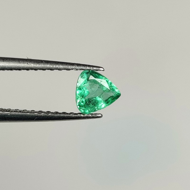 0.38 Ct Natural Zambian Green Emerald Nice Luster Pear Beautiful Cut - G- 166