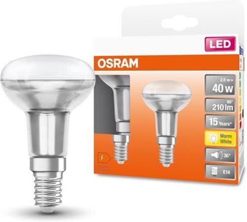 Osram Led Star R50 Reflektor E14 2,6W 2700K Warmweiß Ersetzt 40W Spotlampe-image