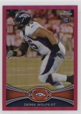 2012 Topps Chrome BCA Refractor 44/399 Derek Wolfe #10 0q3