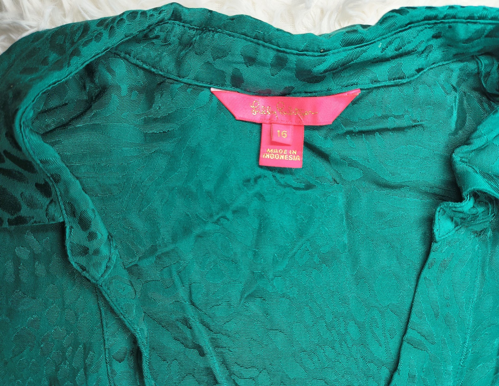 Lilly Pulitzer's Jaylene blouse Leopard Jacquard … - image 2