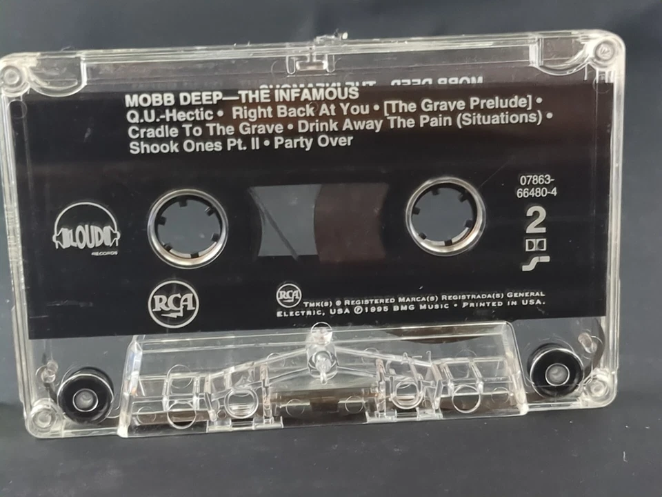 Mobb Deep- The Infamous Cassette NYC Classic Tape Hip Hop 1995 OG RARE - Image 3 of 4