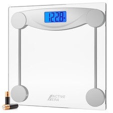 Digital Body Weight Scale - Ultra Slim High Precision Bathroom Scale with Tem...