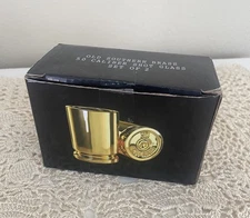 Old Southern Brass 50 Caliber Shot Glass Gift Set Of 2 NEW