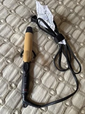 CHI Air Travel Mini 1” Ceramic Curling Iron Gold Length 9 Inches