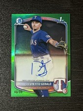 Devin Fitz-Gerald Auto 2025 Bowman Chrome 1st /99 True Green Refractor CPA-DF