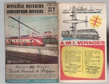 BELGIUM TRAIN TIME TABLE GUIDE TO SERVICES 1959