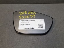 Glace de rétroviseur Peugeot 208