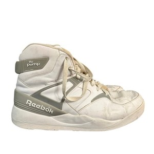 Reebok The Pump Basketball Shoes White Grey High Top Mens Size 15 RB 502 FLU 15 Reebok The Pump Basketball Shoes White Grey High Top Mens  main image 4