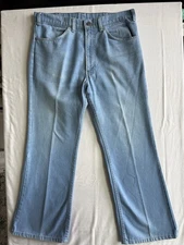Vtg 80s Levi's Jeans Orange Tab Mens FITS 33x27.5” 40547 Light USA Made Bootcut