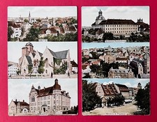 2 x AK ZEITZ 1912 Stadtansichten mit Schloss Moritzburg und Kirche   ( 164324