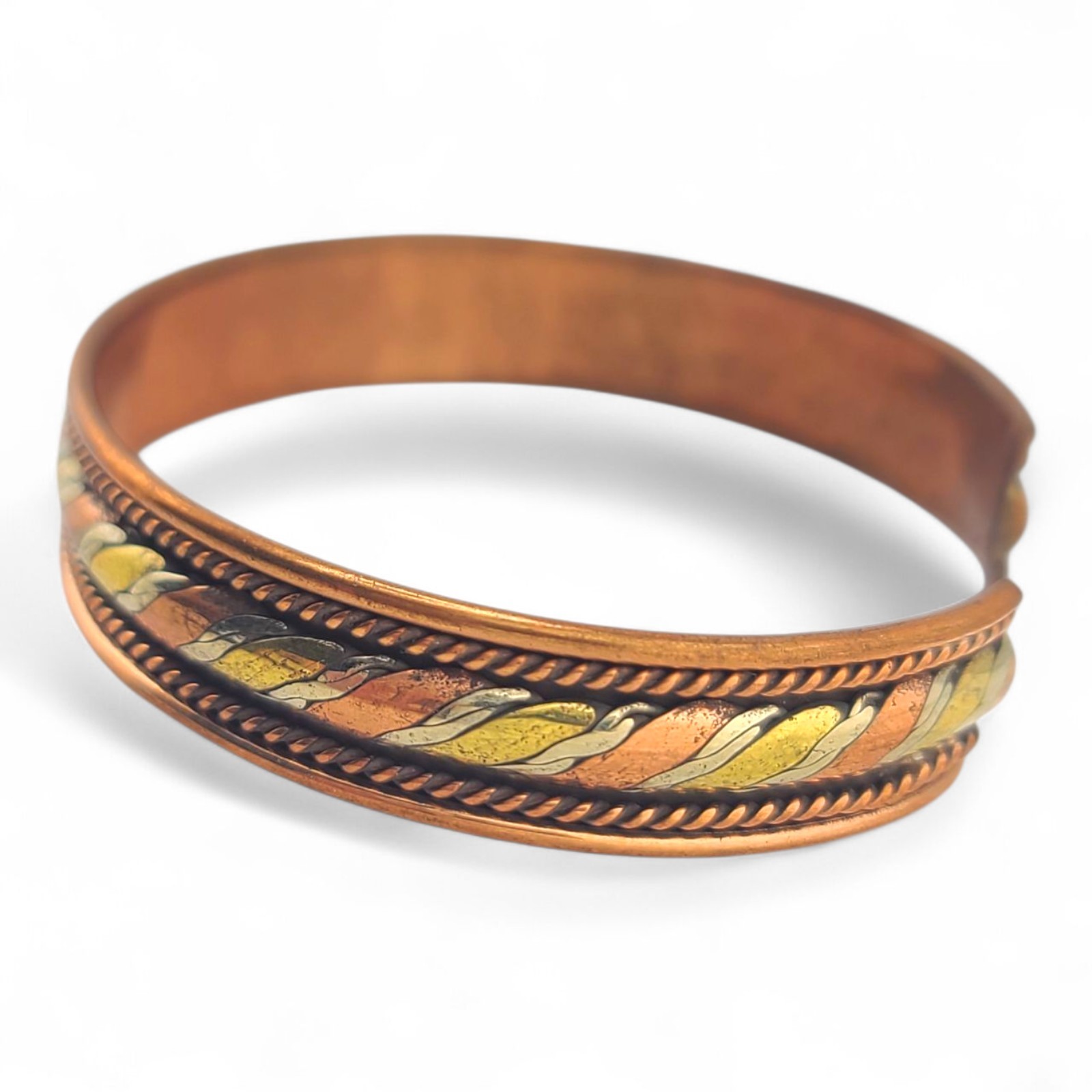 Solid Copper Open Cuff Bracelet,Wrist Copper Bang… - image 11