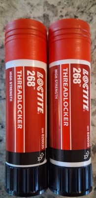 X2!! Loctite 268 Red Threadlocker Stick High-Strength, All-Purpose - BRAND NEW!!