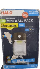 150- Watt Equivalent, Integrated LED, Bronze Finish, Dusk to Dawn Mini Wall Pack