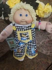 Cabbage Patch Kid, KT Factory Girl With Blue Eyes, Adorable!