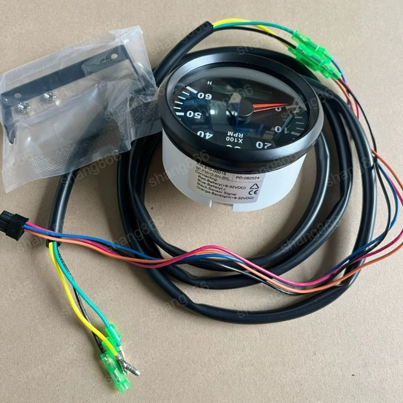 Tacómetro marino 0-6000 RPM apto para motor fueraborda Yamaha Suzuki Parsun 2 y 4 tiempos