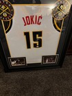 Nikola Jokic Authentic Signed Navy Blue Pro Style Framed Jersey Autographed JSA — photo 3