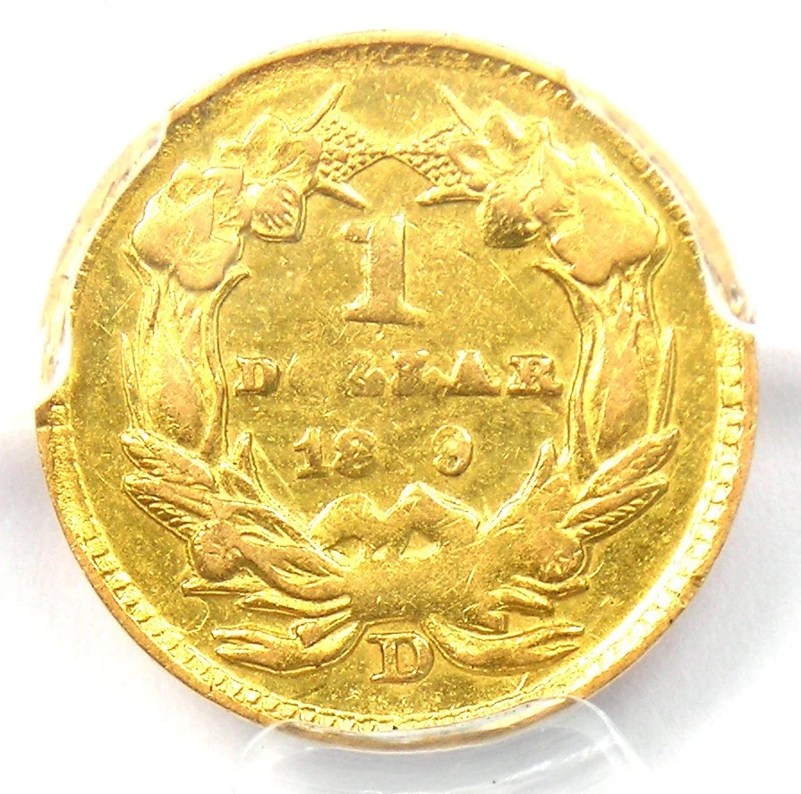 1859-D Indian Gold Dollar G$1 - Certified PCGS XF40 (EF40) - Rare Dahlonega Coin - Image 4 of 4