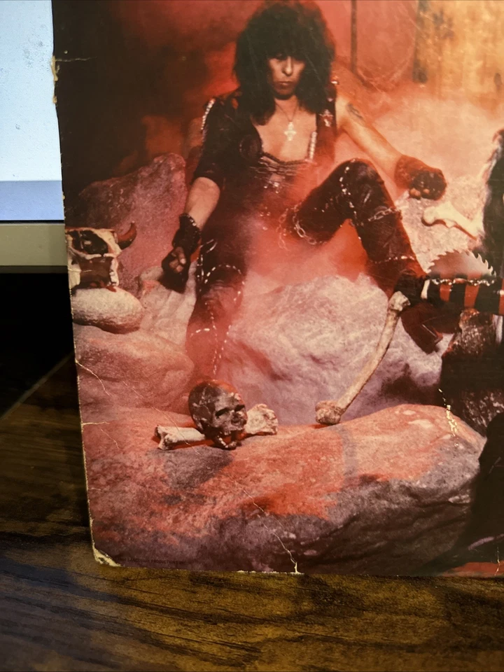 WASP - self titled 1st pressing Gold Stamp promo vinyl LP VG Foto 4 de 4