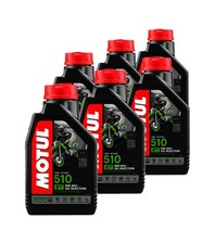 TUDETIC 6x Aceite lubricante MEZCLA 510 2T 1L para motos