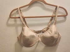 Bali Bra 38B Underwire 3320 No Poke Lined Beige Bra 26-15