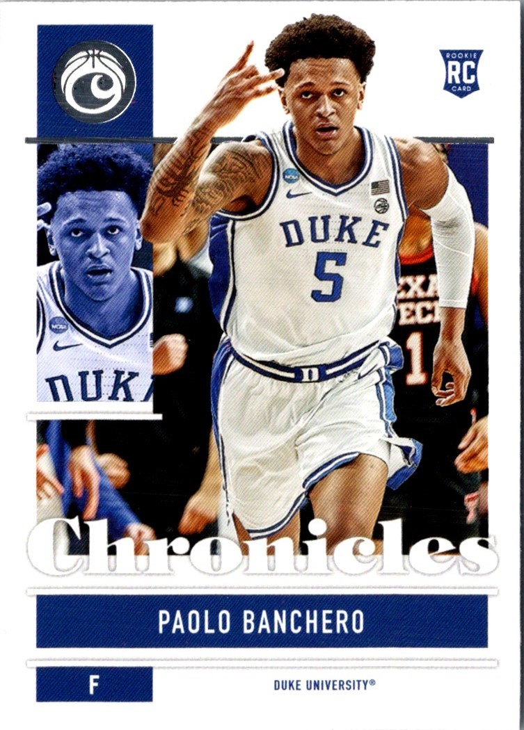 2022 Panini Chronicles Draft Picks Donruss Optic Rated Rookie Paolo Banchero