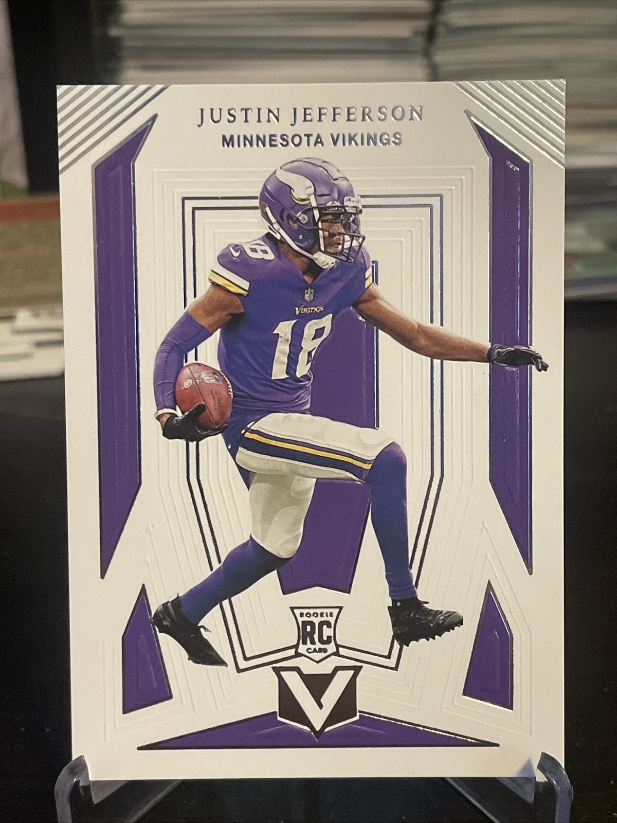 2020 Panini Chronicles Vertex Justin Jefferson #V-10 Rookie RC