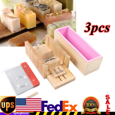 Soap Cutter Set Wood Molds Tool For Soap Making Loaf Cutting Bar Cutter Kit NEW