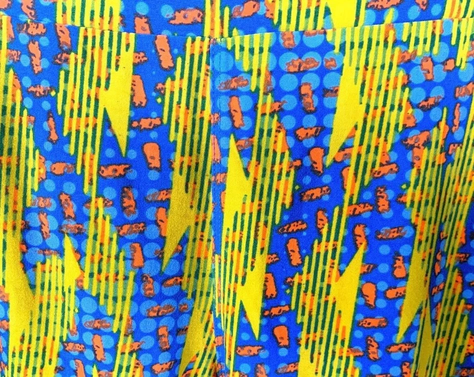 New LuLaRoe Leggings Tall and Curvy TC Yellow Blue Orange Unicorn NWT A6206 - Image 2 of 4