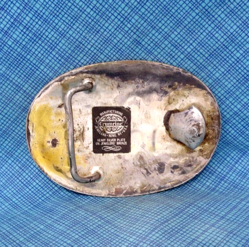 R Gürtelschnalle funktionstüchtig Cowboys Western Initiale R Monogramm Vintage 80er Crumrine.QRT644 - Bild 11 von 11