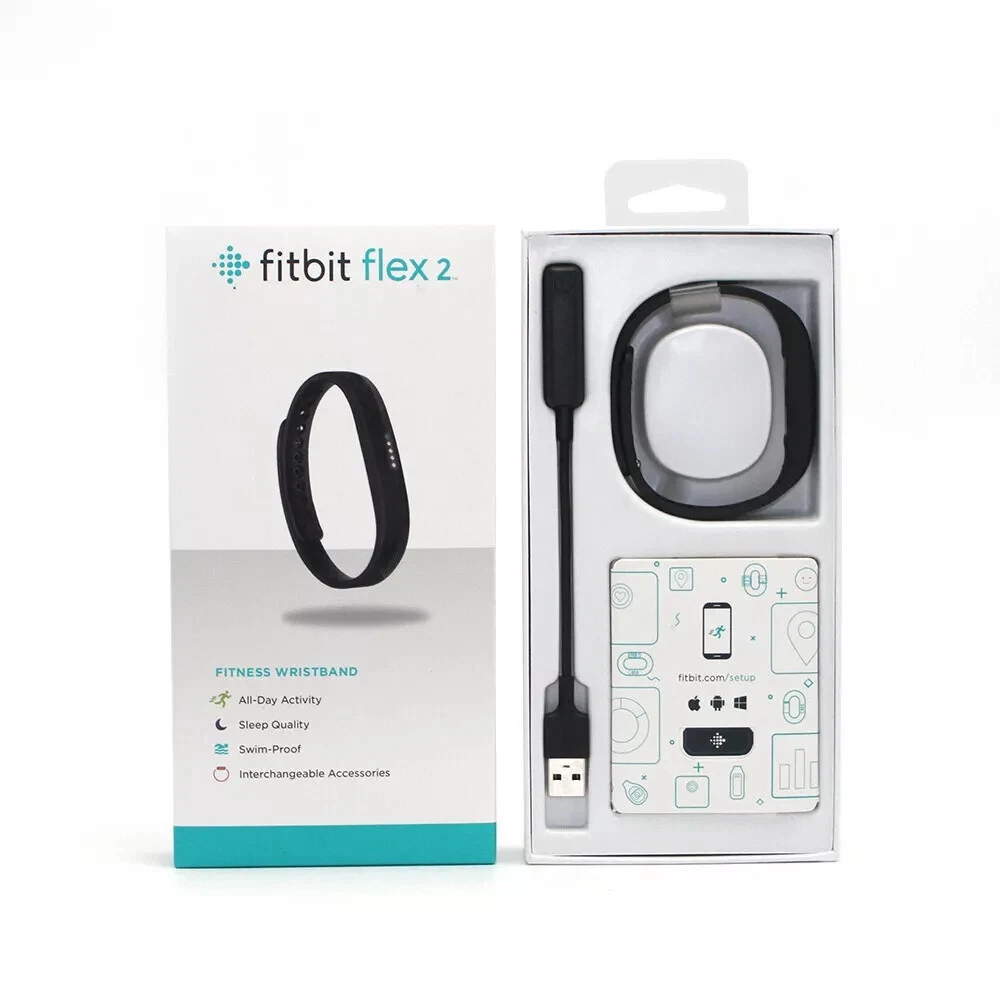 NEW Fitbit Flex 2 Health Activity Sleep Tracker Sports S & L Band Bluetooth