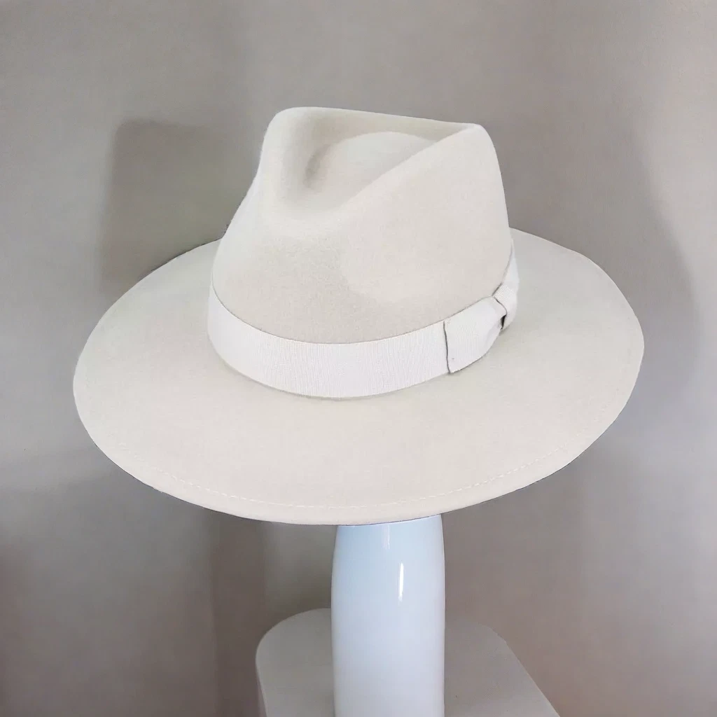 New Style Wide Brim Wool Crushable Fedora Hat - Men and Women