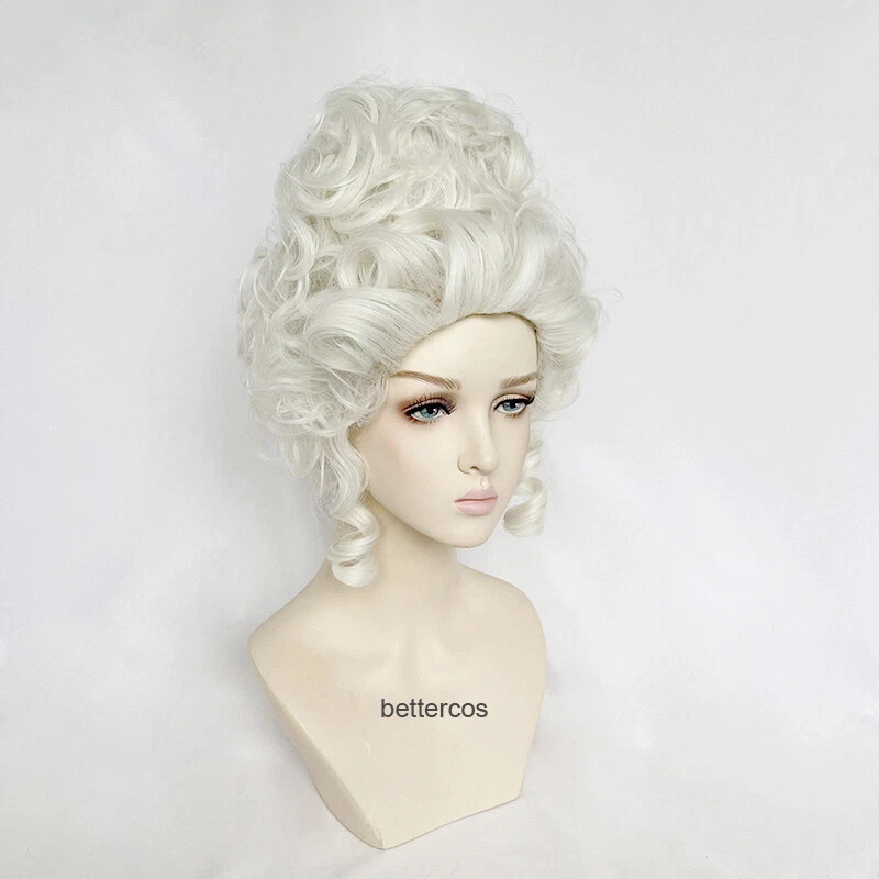 Marie Antoinette Cosplay Wig Princess Medium Curly Heat Resistant Hair Wigs - Image 4 of 4
