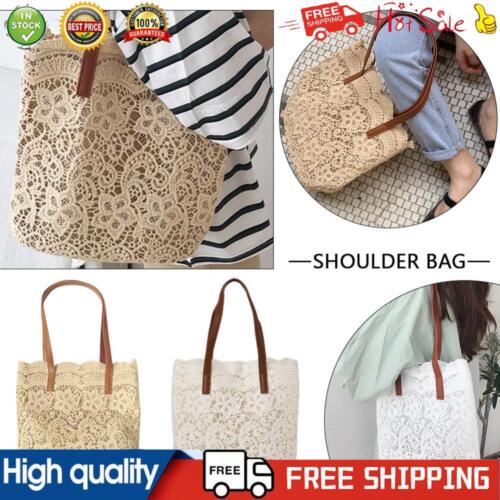 Women Shoulder Bag Casual Korean Mori Lace Shopper Tote Bag Bucket Shopping Bag - Afbeelding 1 van 18