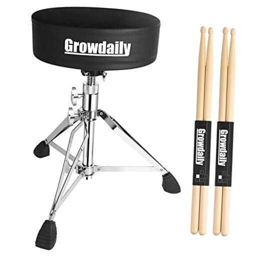 Drum Throne Seat,Adjustable Stool Drum Universal Thick Padded Drum Throne