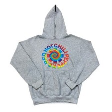 Red Hot Chili Peppers Tie Dye Logo Band Hoodie Sweatshirt Women's Small