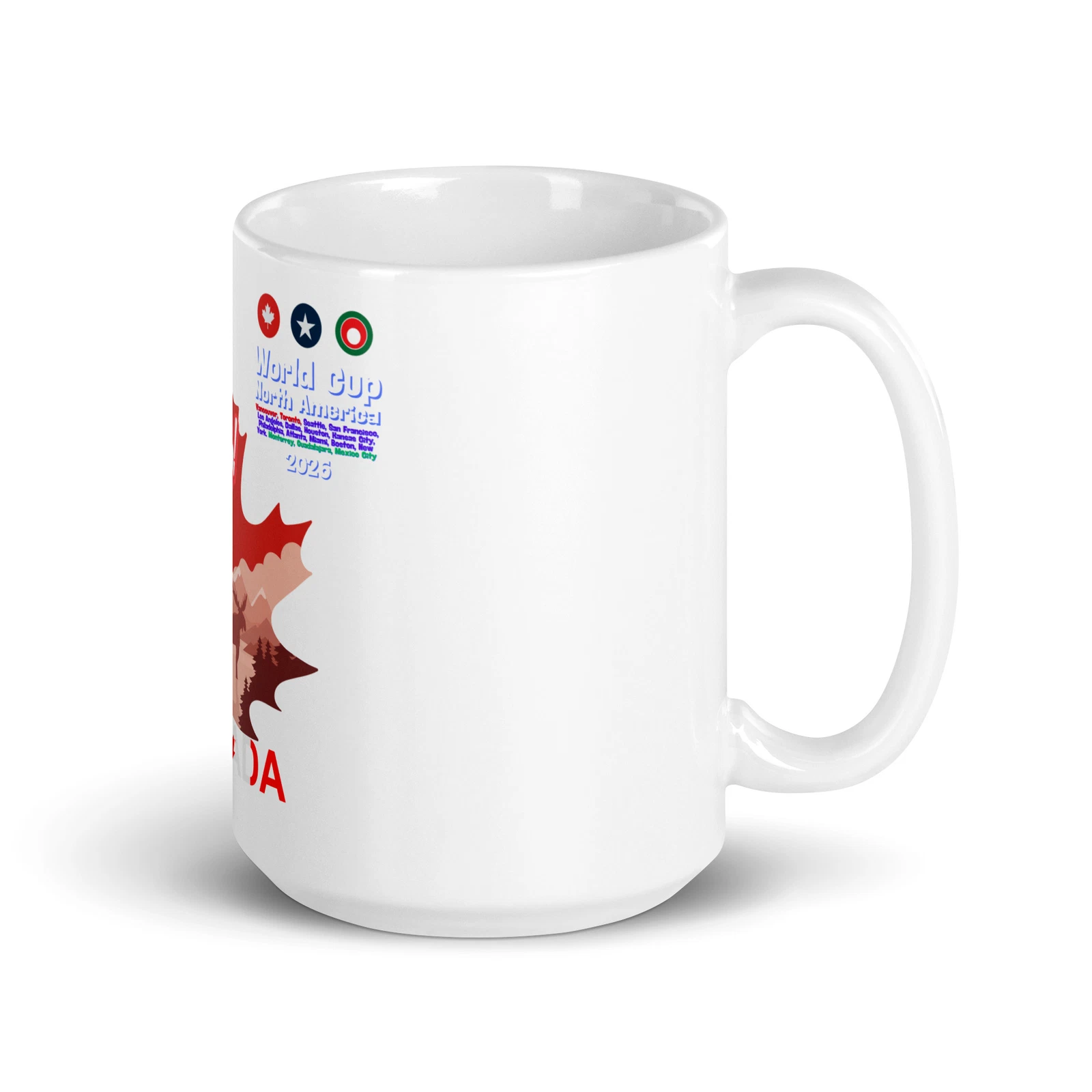 World cup 2026 soccer Canada glossy mug