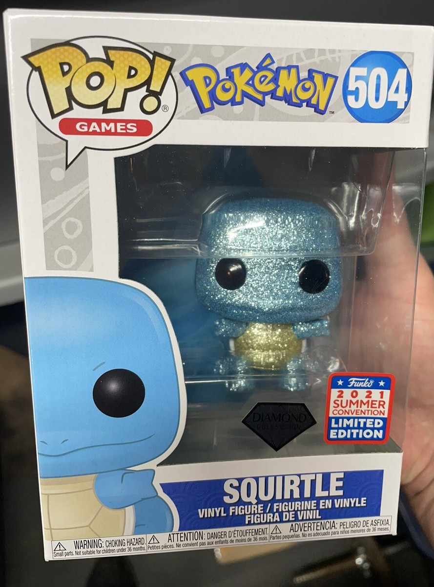 POKEMON FUNKO POP! #504 DIAMOND SQUIRTLE FUNKO POP! 2021 LIMITED
