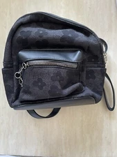 black mini backpack