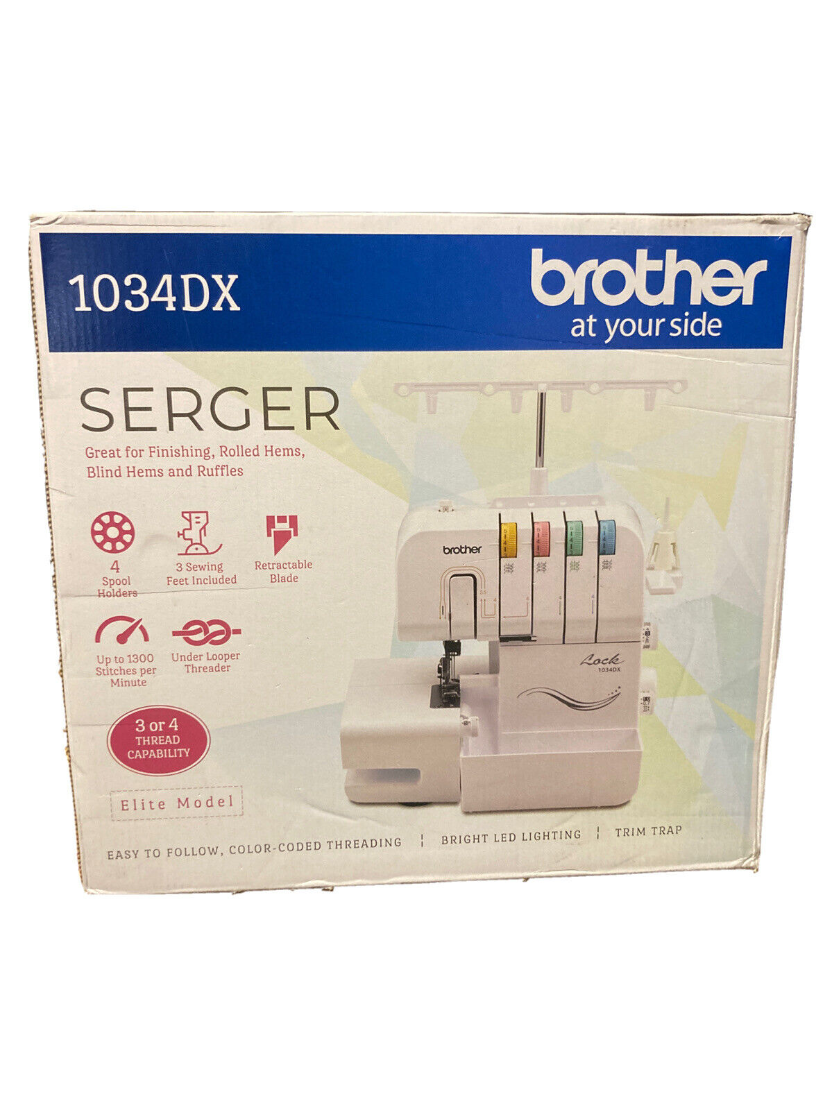 Brother 1034DX 3/4 Thread Serger Machine