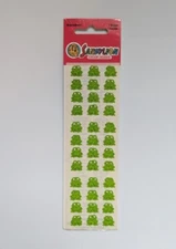Vintage SandyLion Kromekote Mini Frogs Sealed Stickers