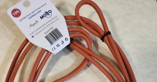 Fast Charge Cellphone Cable - Premium leather - iphone ipods ipads- 10 ft long - Zdjęcie 4 z 9