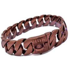 Mocha 43mm XL Cuban Link Dog Collar