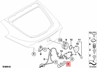Genuine BMW M3 M6 Z4 Coupe Roadster E46 E60 E63 E64 Catch Bracket 