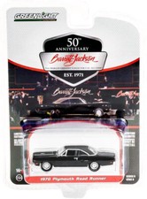 N02 GREENLIGHT  BARRETT JACKSON 1970 PLYMOUTH ROAD RUNNER 1/64 BLACK 37240 C