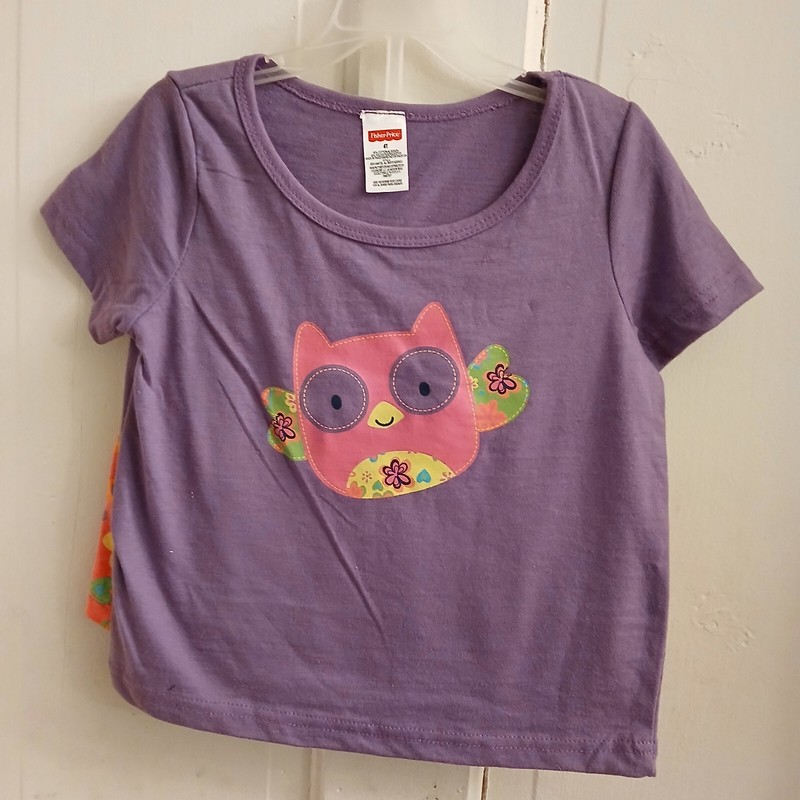 Fisher Price 2 Piece Outfit for Girls, 4T Purple Top & MultiPrint Skort-NEW!