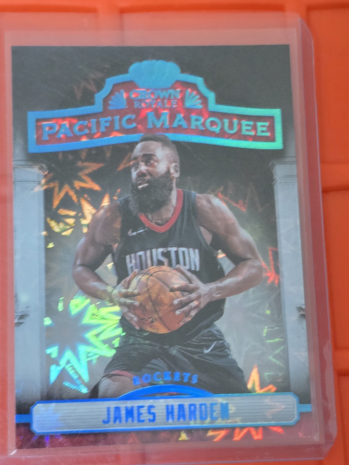 2018-19 Panini Crown Royale Basketball James Harden Pacific Marquee Case Hit Ssp