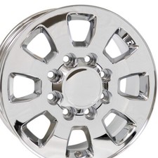 18x8 Wheel Fits Chevrolet Silverado 8 Lug 2500 3500 8x165 Chrome Truck Rim 5501