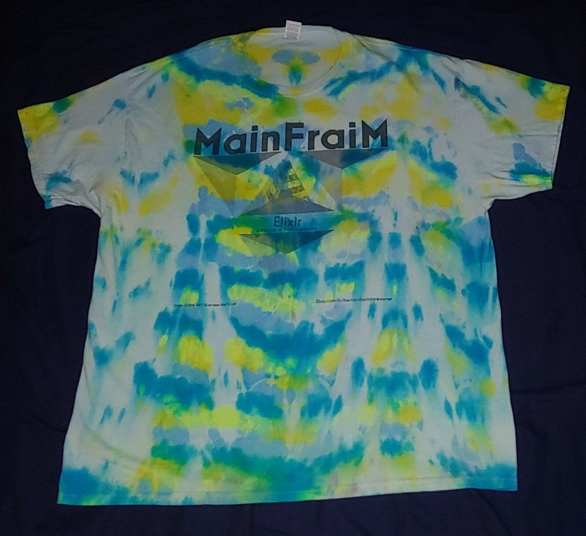 MainFraiM👕'$ Custom Tie Dye🌈UV Black Light fluorescent T-Shirt