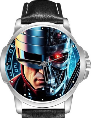 Cyborg Theme Killer Machine Art Novelty Unique Stylish Rare Quality Wrist Watch
