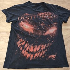 Disturbed vintage 2006 tee Black Size Large Cotton Pre Shrunk Made In Nicaragua